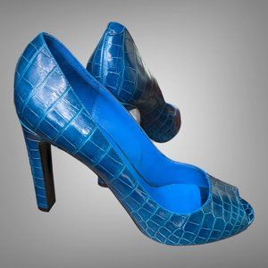 Hermes Alligator Mississipienssis Lisse Kloe 100 Pumps Sandal Shoes EU 41 Heels